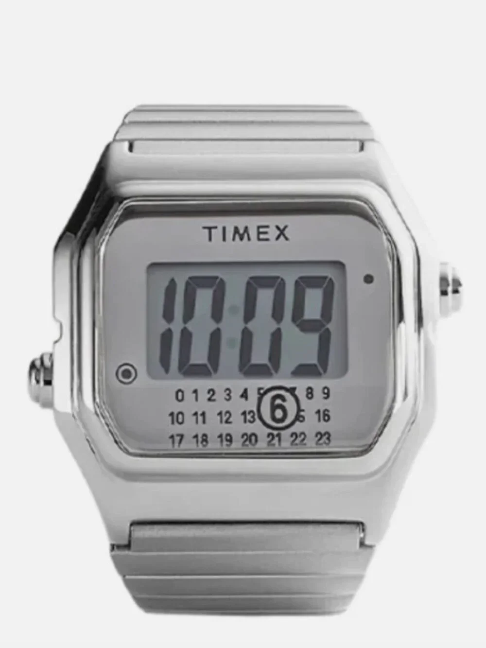 Timex X MM6 20mm Steel Ring Watch S/M TW2W81300X6 SILVER Maison Margiela T80